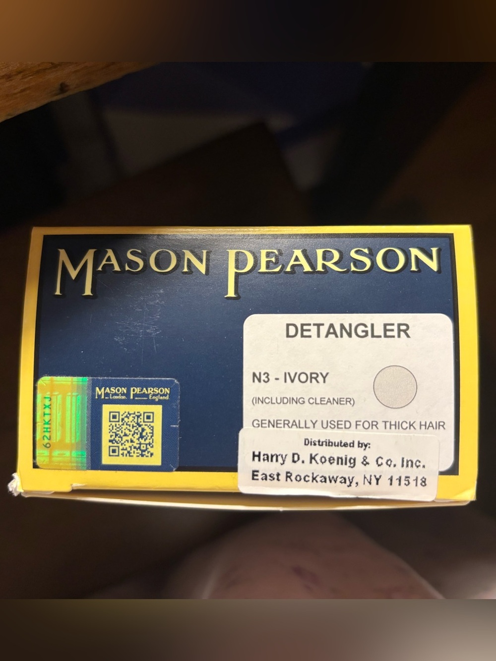 MASON PEARSON Ivory Detangler Nylon Hair Brush. - Picture 4 of 5